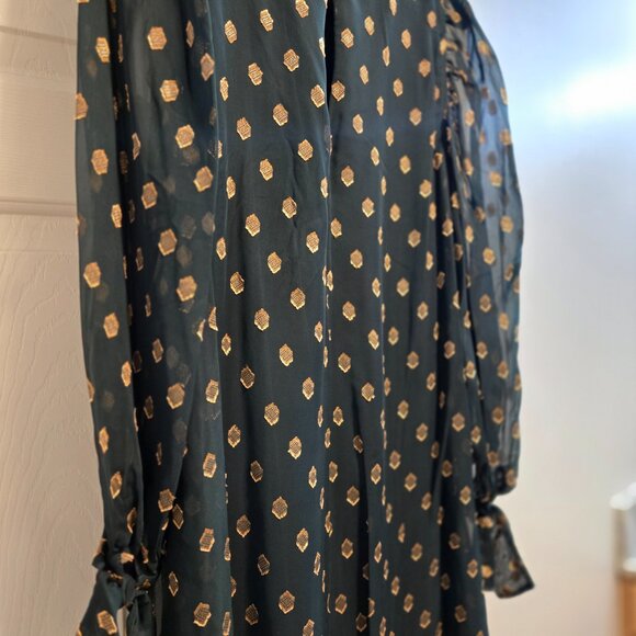 Calvin Klein Illusion-Sleeve A-Line Dress NWT size 16 - Picture 5 of 12